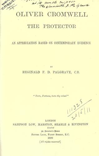 Oliver Cromwell, the protector
