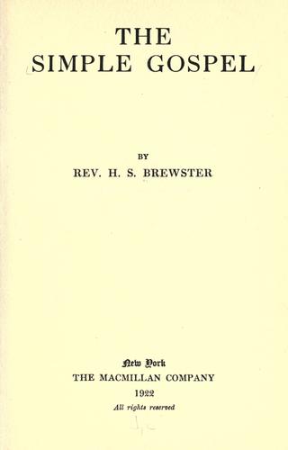 The simple gospel