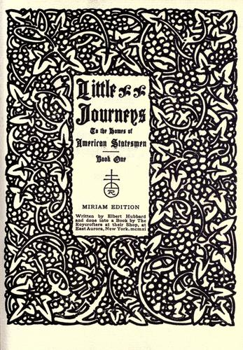 Little journeys to the homes of American statesmen