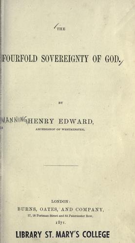 The fourfold sovereignty of God