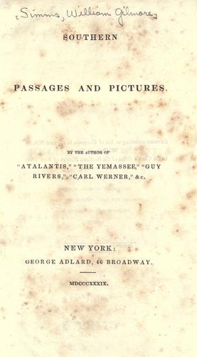 Southern passages and pictures