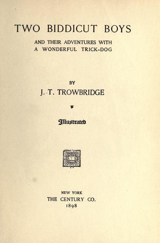 Two Biddicut boys and their adventures with a wonderful trick-dog