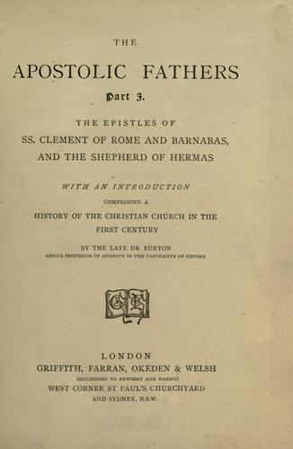 The apostolic fathers