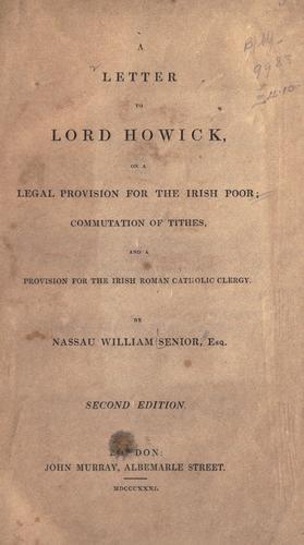A letter to Lord Howick