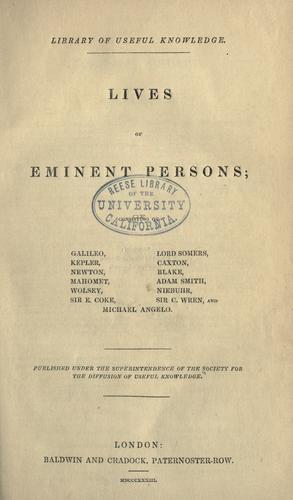 Lives of eminent persons