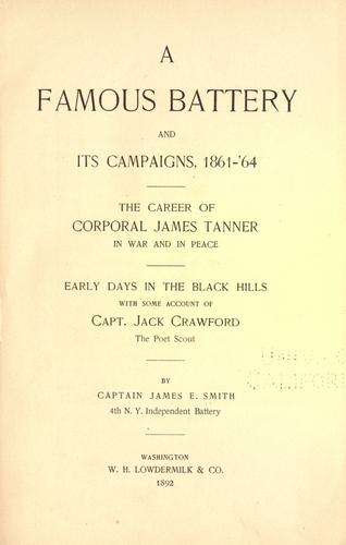 A famous battery and its campaigns, 1861-'64