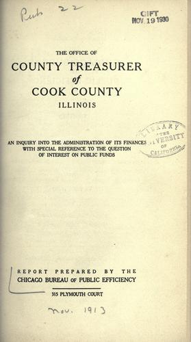 The office of county treasurer of Cook County, Illinois.