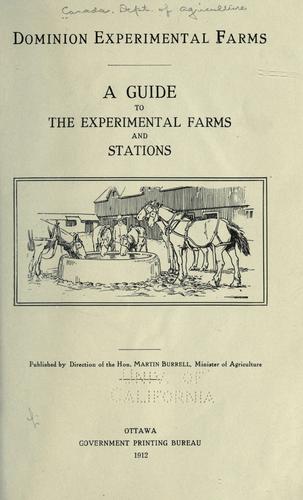 Dominion experimental farms
