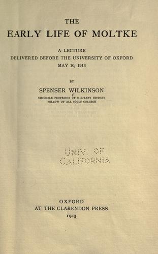 The early life of Moltke