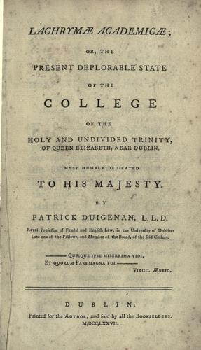 Lachrymae academicae