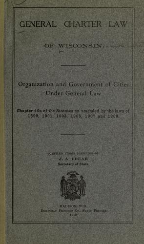 General charter law of Wisconsin