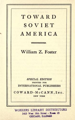 Toward soviet America