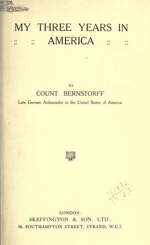 My three years in America.