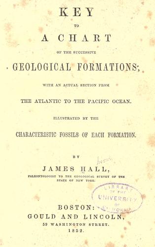 Key to a chart of the successive geological formations