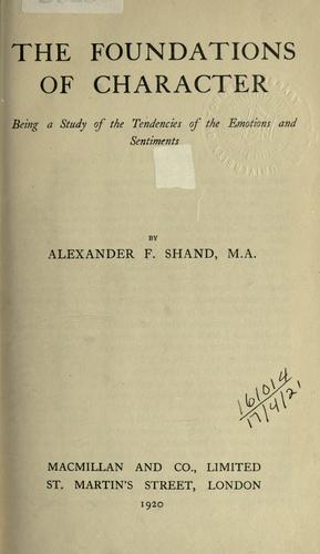 The foundations of character