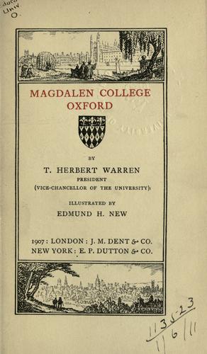 Magdalen College, Oxford