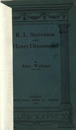 R.L. Stevenson and Henry Drummond.