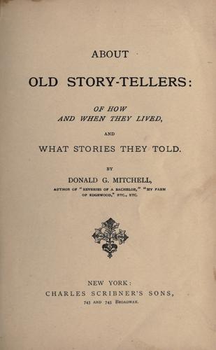 About old story-tellers