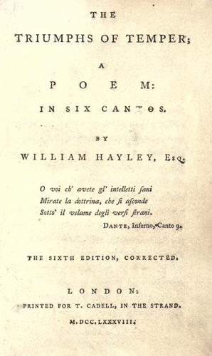 The triumphs of temper