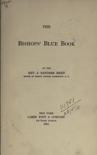 The Bishops' Blue Book.