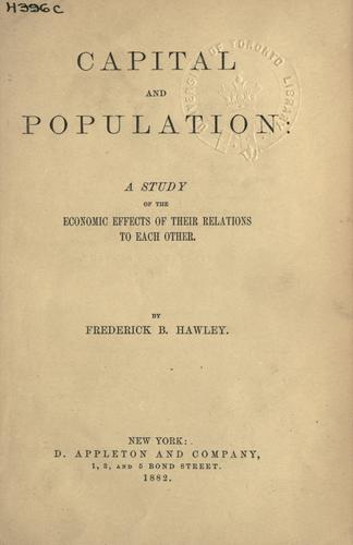 Capital and population