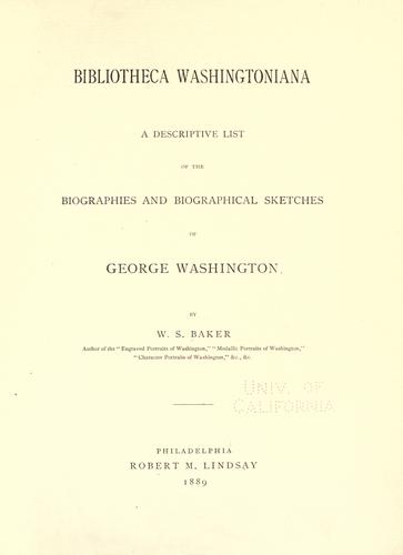 Bibliotheca Washingtoniana
