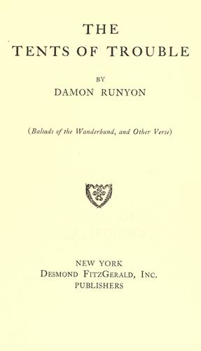 The tents of trouble