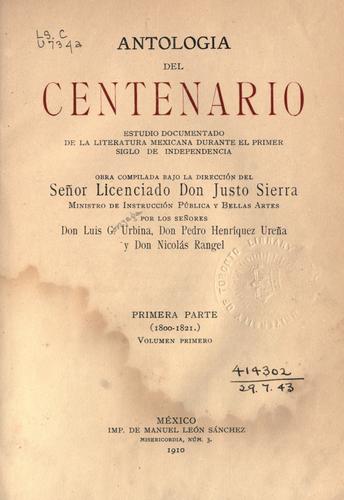 Antologia del centenario