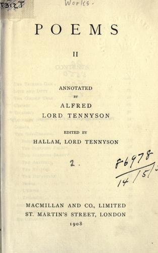 The works of Tennyson, annotated