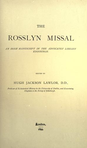 The Rosslyn missal