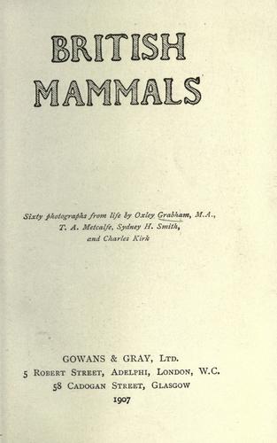 British mammals.