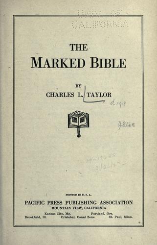 The marked Bible.