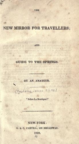 The new mirror for travellers and guide to the springs.