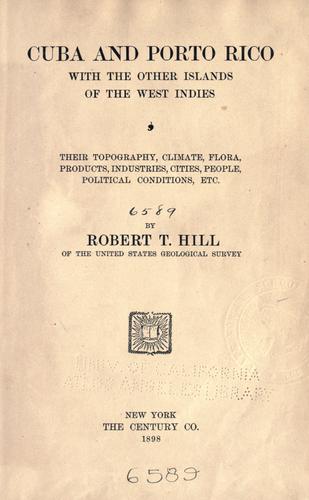 Cuba and Porto Rico, with the other islands of the West Indies