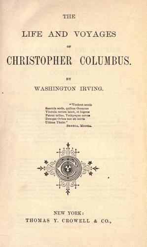 Life and voyages of Christopher Columbus