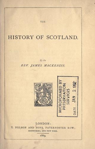 The history of Scotland.