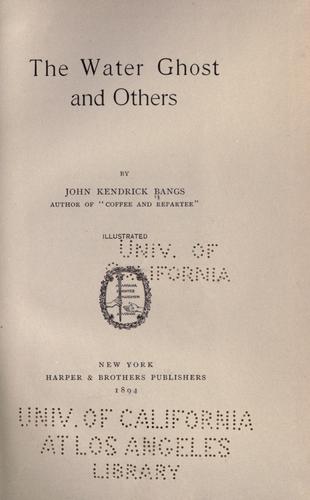 The water ghost and others