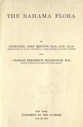 The Bahama flora