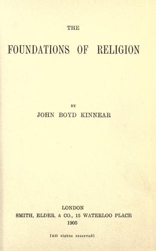 The foundations of religion