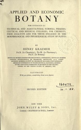 Applied and economic botany