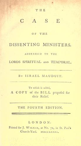 The case of the dissenting ministers