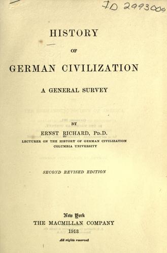History of German civilization