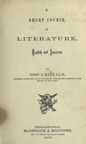 A short course in literature, English and American.