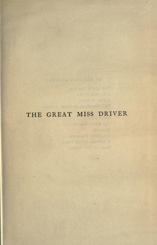 The great Miss Driver