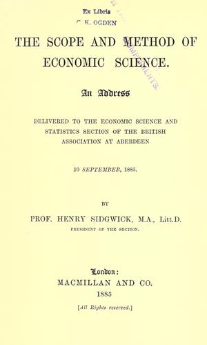 The scope and method of economic science.