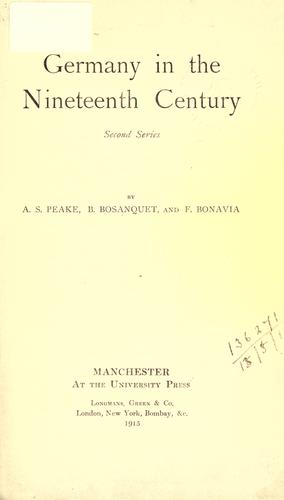 Germany in the nineteenth century.