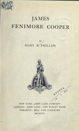 James Fenimore Cooper.