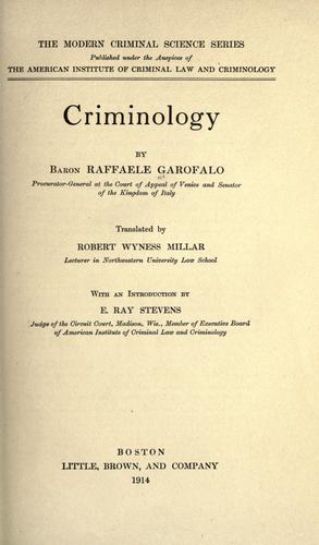 Criminology
