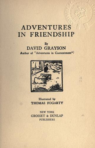 Adventures in friendship