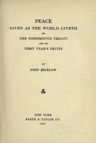 Peace given as the world giveth